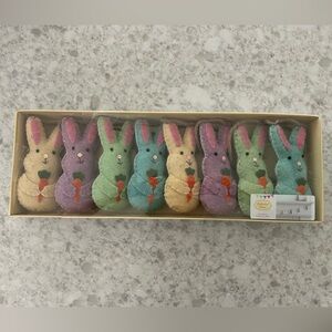 “New” Cottontail Lane Pastel Bunny Felt Garland 6 ft